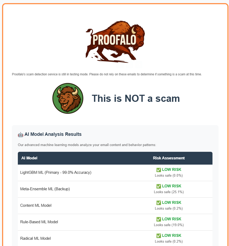 Not a Scam Example